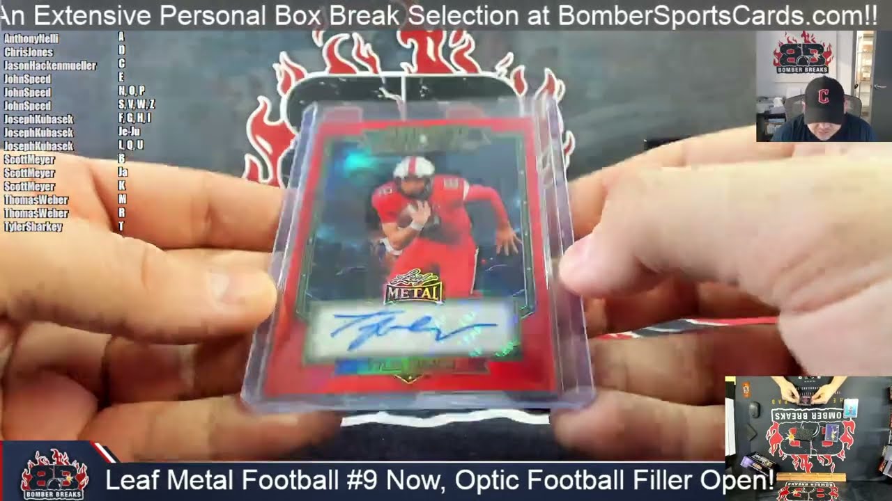2026 Leaf Metal Football Random Letter #8 1 Jumbo Box Break 3 30 26