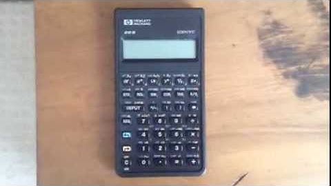 Hewlett-Packard scientific calculator HP 20S