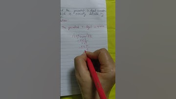 Find the greatest 4-digit number which is exactly divisible by 135.#class6maths#icse #wholenumbers