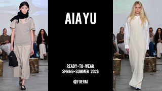 Aiayu RTW Spring-Summer 2026