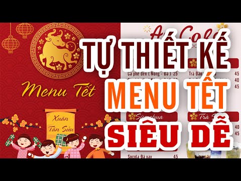 Kinh doanh cà phê dịp Tết- Thiết kế menu cà phê dịp tết siêu dễ