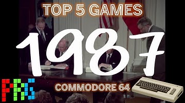 BEST Commodore 64 Games Of 1987 | TOP 5 C64 Games From The 