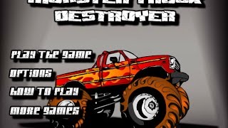 Play Monster Truck Destroyer Youtube Video - Free Online Games ( Complete Level ) screenshot 2