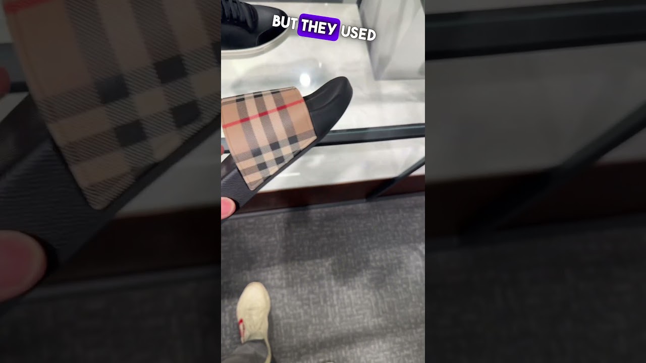 Burberry slides cost what?!!! 😱😱 