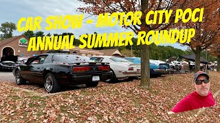 Motor City POCI Roundup 2025 at Bakers of Milford Pontiac Oldsmobile Buick Car Show