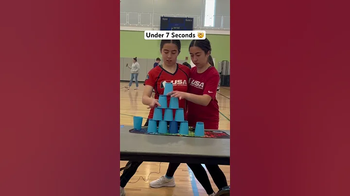 That was FAST 😎 #sportstacking #speedstacking #cupstacking #speedstacks #fast