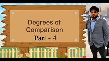 Degree of comparison ( part-4)