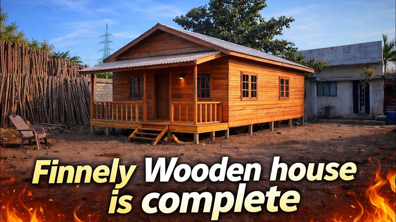 Finnely Wooden house is complete | Crazy Challenges - YouTube