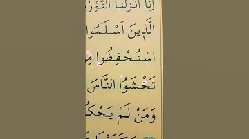 سورة المائدة الأية 44 القارئ سعد الغامدي