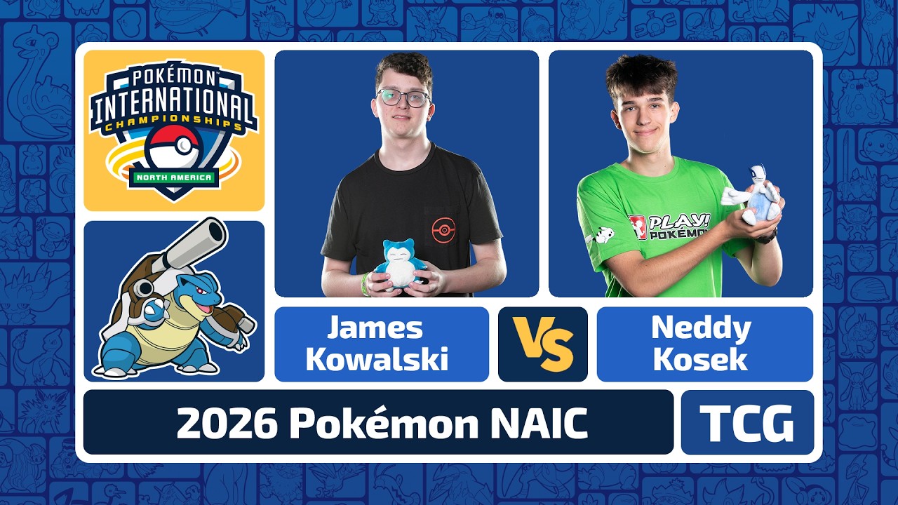 James Kowalski vs Neddy Kosek - Pokémon TCG Masters Finals | NAIC