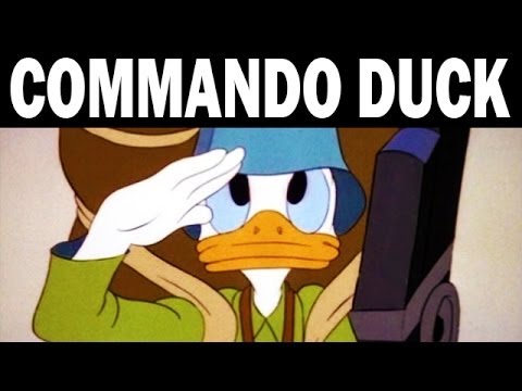 Commando Duck | Donald Duck Vs. The Japanese | 1944 | WW2 Era Cartoon