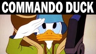 Commando Duck | Donald Duck vs. the Japanese | 1944 | WW2 Era Cartoon Resimi