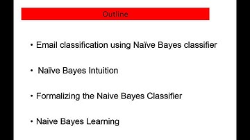 Lecture 3 -  Naive Bayes and Sentiment Classification