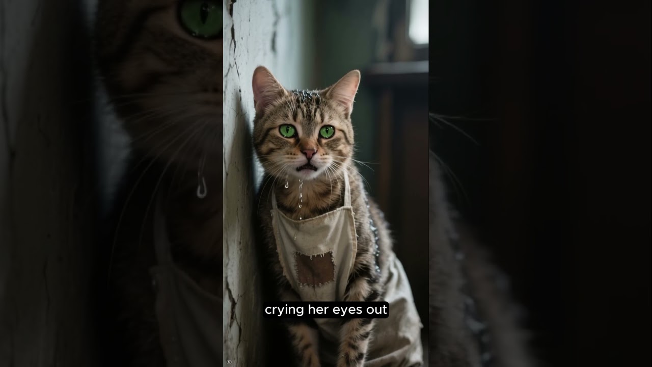 Story about the poor little cat # Brave cat 