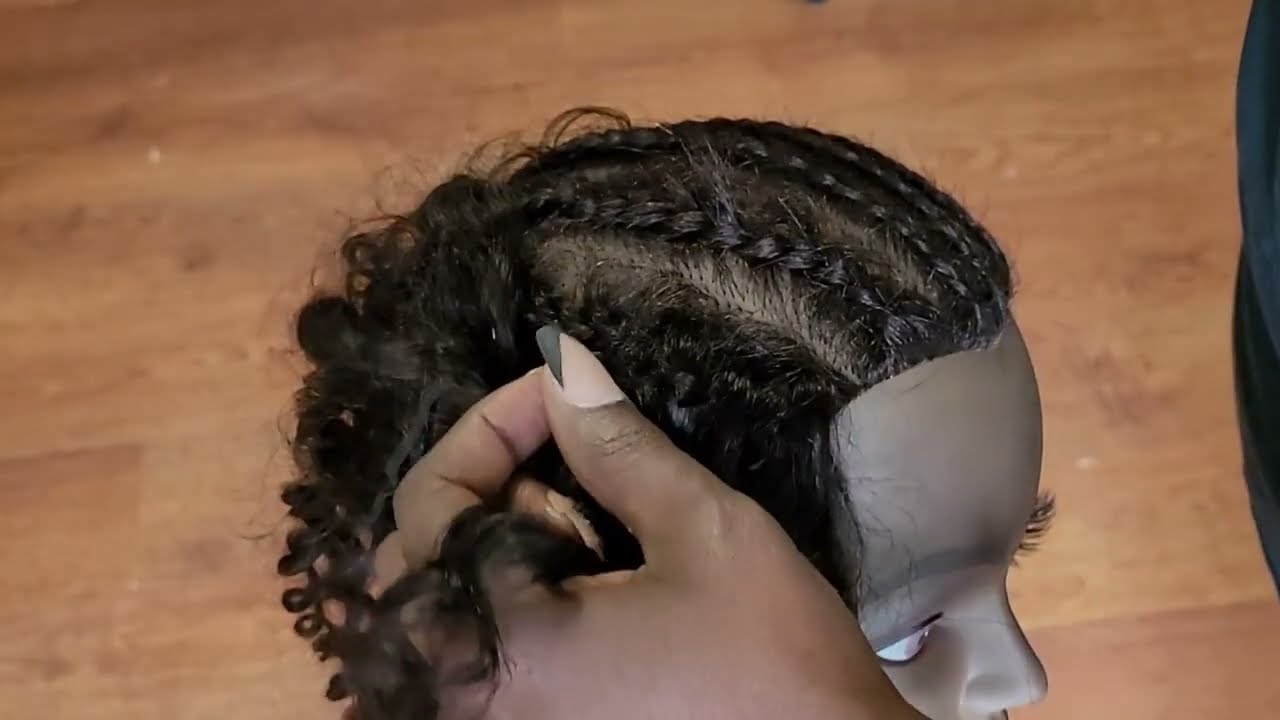 Wefted Human Hair Crotchet Braids Method 1