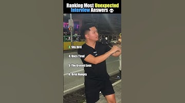 RANKING MOST UNEXPECTED INTERVIEW ANSWERS💀 #shorts