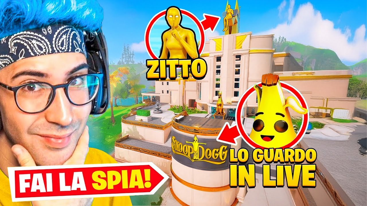 LO SCOPRO BARARE per ROVINARE il NASCONDINO con LA SPIA nell'AGENZIA di SNOOP DOGG su FORTNITE !