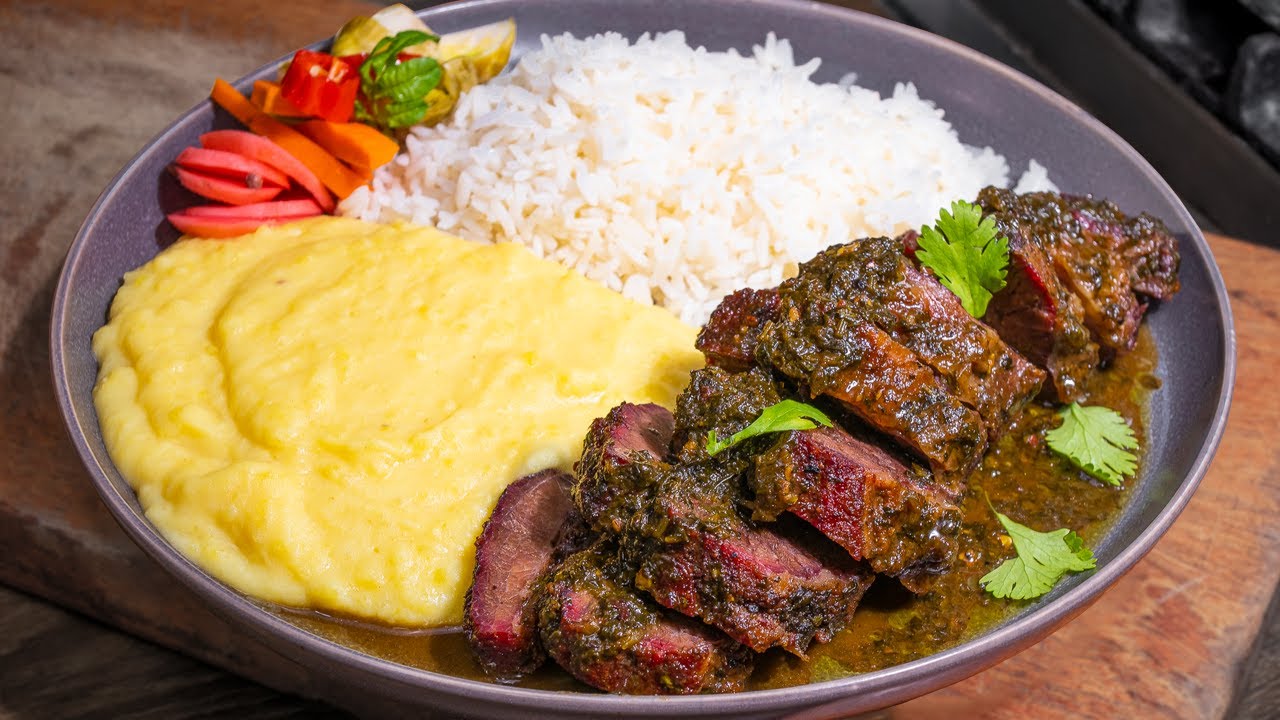 JUGOSO ASADO de TIRA con Pure de PAPAS | Abelca