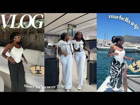 MARBELLA VLOG | sister influencer trip!