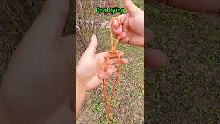 Knot tying with rope #knot #diy #git #rope
