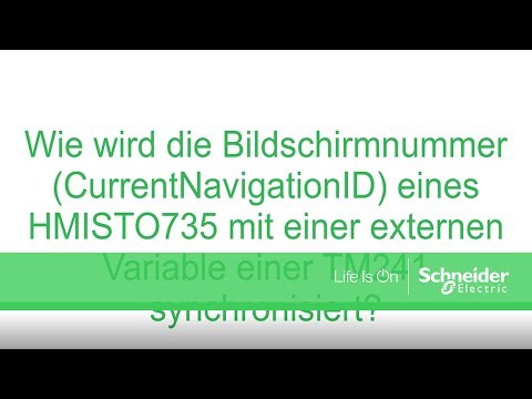 residential wind turbine Bildschirmnummer eines HMISTO735 mit einer externen Variable