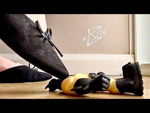 Batman vs pointy flats and giantess toes