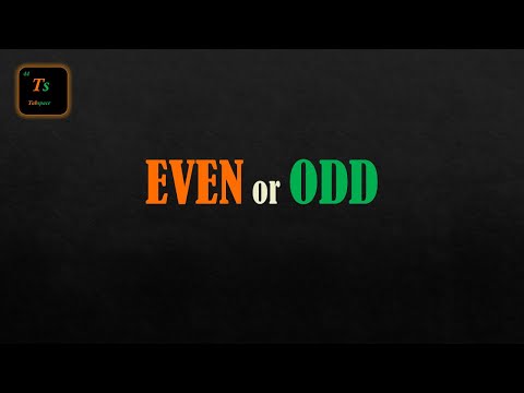 Check Whether a Number is EVEN or ODD in C Programming | Simple C Program | Tabspace