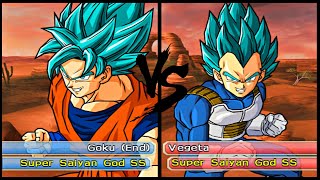 Dragon Ball Z: Budokai Tenkaichi 3 - SSGSS GOKU vs VEGETA SSGSS  [Requested] #dragonballz