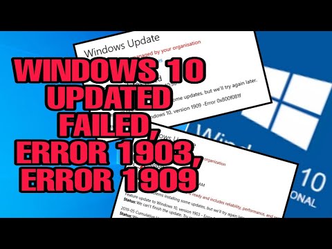 How To Solved Windows 10 - update failed | error 1903 | error 1909