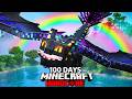 I Spent 100 Days in RAINBOW ONLY HOW TO TRAIN YOUR DRAGON in Minecraft!