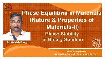 noc18-mm20 Lecture 08-Phase Stability in Binary Solution