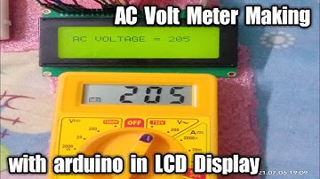 Digital AC Volt Meter Making with Arduino