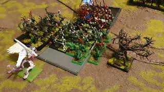 Warhammer Fantasy Battle. Wood Elves vs Chaos