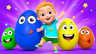 Learn Colors with Eggs | Color Learning for Kids Compilation | Jelly Joy Nursery Rhymes
