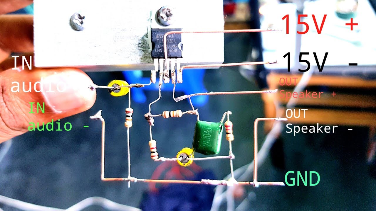 How To Make TDA2030A Amplifier - YouTube