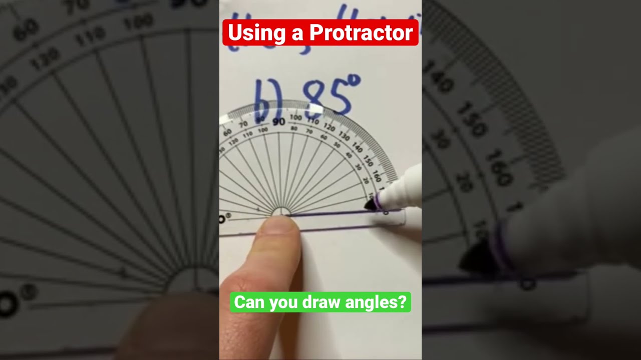 Protractors What You NEED TO KNOW To Draw Angles Shorts Mathsscam