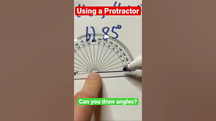 Protractors! What you NEED TO KNOW to draw Angles! #shorts #shorts #angles #mathsscam