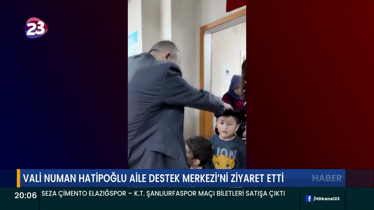 VALİ NUMAN HATİPOĞLU AİLE DESTEK MERKEZİ’Nİ ZİYARET ETTİ