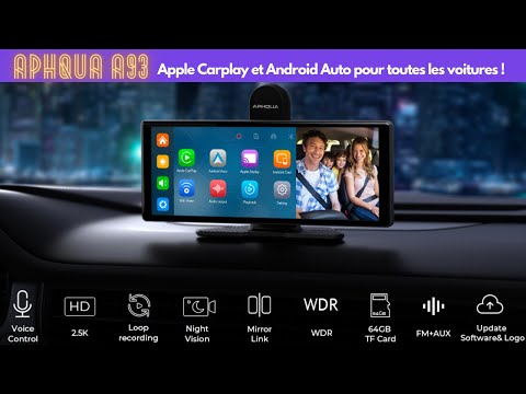 Apple Carplay et Android Auto pour toutes les voitures | Installation de l'écran 9,3" Aphqua A93 !!!