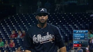 ATL@PHI: Alvarez fans Bourjos to strike out the side