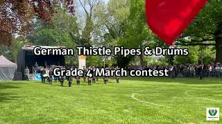 German Thistle Pipes & Drums Gr4 March @ Peine Highland Games 2024