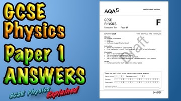 2018 Triple Physics Foundation SPECIMEN Paper 1 Edexcel ANSWERS