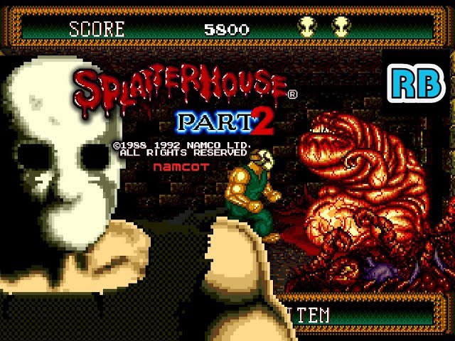 1992 [60fps] MD Splatterhouse Part 2 258013pts ALL - YouTube
