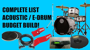 Budget Full Acoustic to Electronic Drum Conversion DIY Project Under $1000 Full Kit w Roland Module!