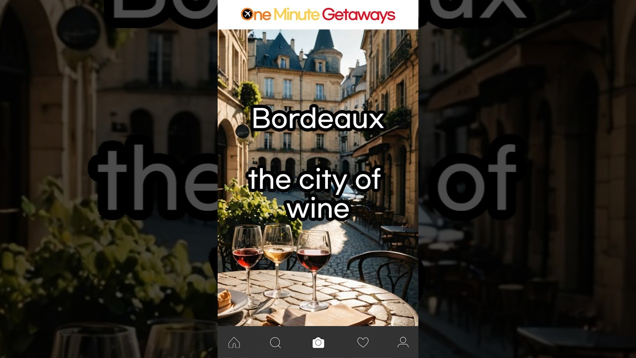 Bordeaux in One Minute: The Wine Lover’s Travel Guide! 