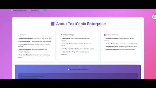 TextGenix Enterprise — an AI-powered intelligent document processing system!