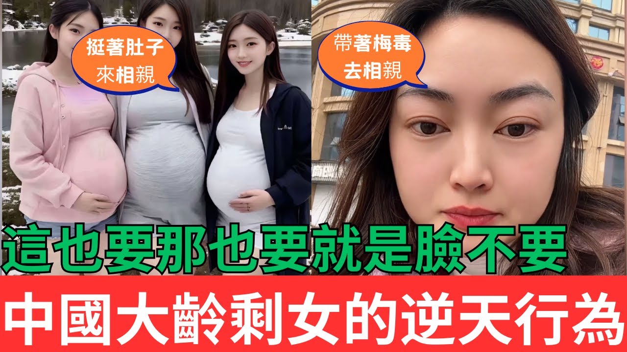 中國大齡剩女逆天行為，這也要那也要就是臉不要#中國現狀 #大齡剩女