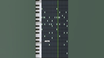 Making a beautiful melody in the piano roll 🎹 in FL Studio | 2023 #shorts #piano #producer #flstudio