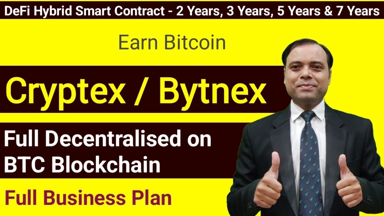 Cryptex Bytnex 🍏 Full Business Plan in Hindi 🍏 Decentralized on BTC Blockchain 