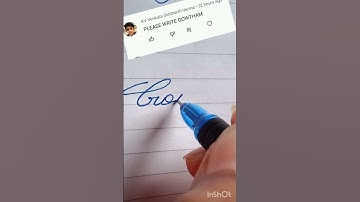 Gowtham name write in cursive writing #cursive#writing#gowtham#improve#writing#short  clip